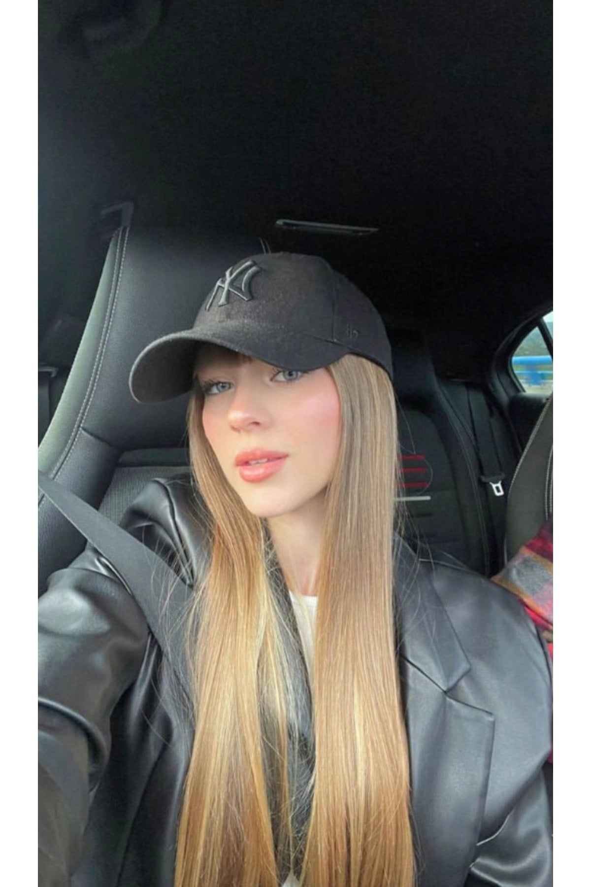 Unisex Black Color Black Embroidery Baseball Ny New York Hat
