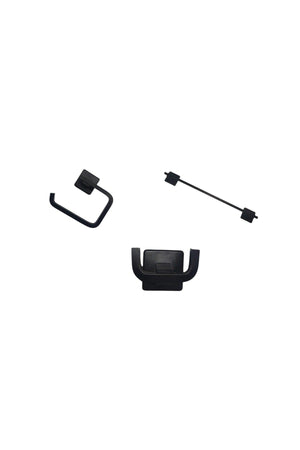 Yale Stainless Wall Mounted Long Towel Holder-Paper Holder-Robe Set Black - Swordslife