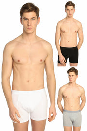 Men'S Mixed Color 3-Pack Lycra Boxer Elf568T0114Ccm3