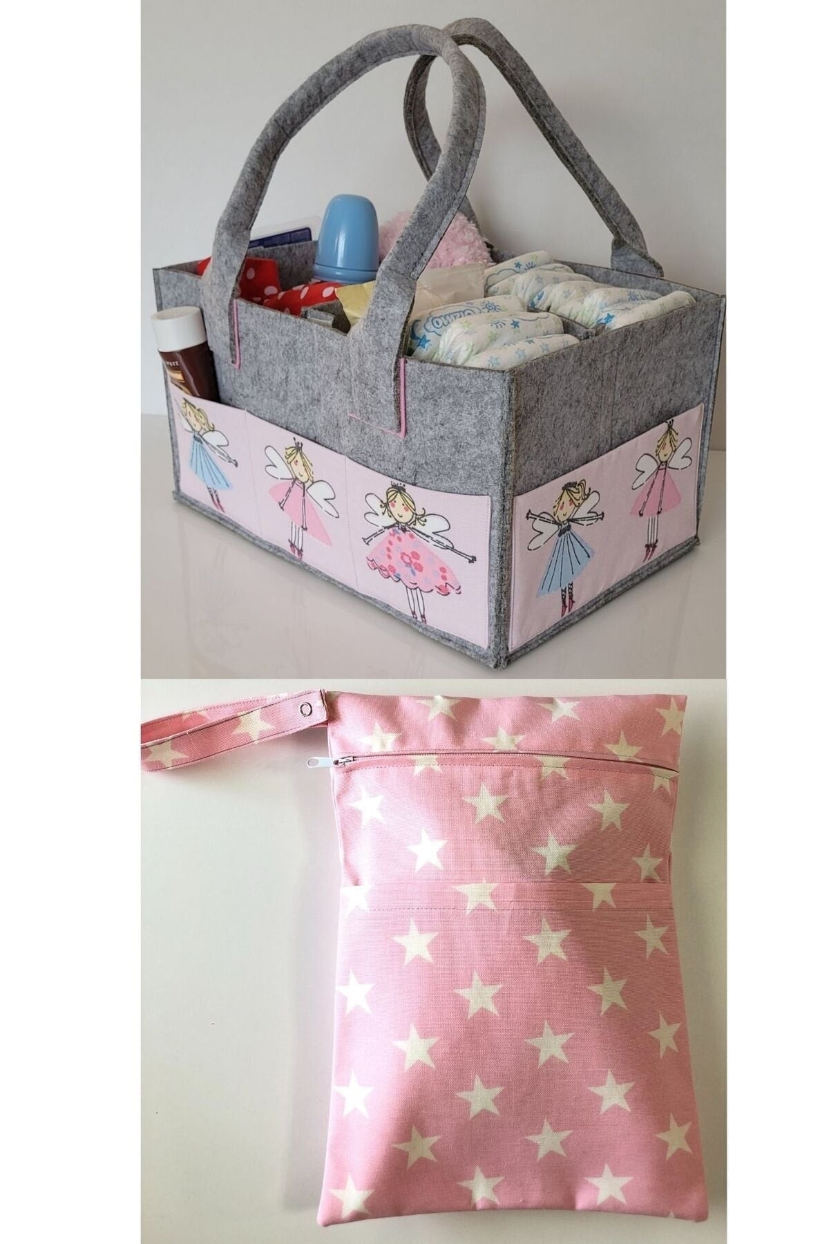 HANDMADE ORGANIZING AND HANGING FUNCTIONAL BABY BAG SET