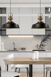 Black Noble Double Chandelier Antique Headboard Retro Pendant Lamp Kitchen Living Room Cafe Chandeliers