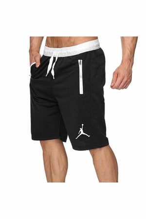 Jumpman Black Men'S Pocket Detailed Printed Casual/Marine Shorts