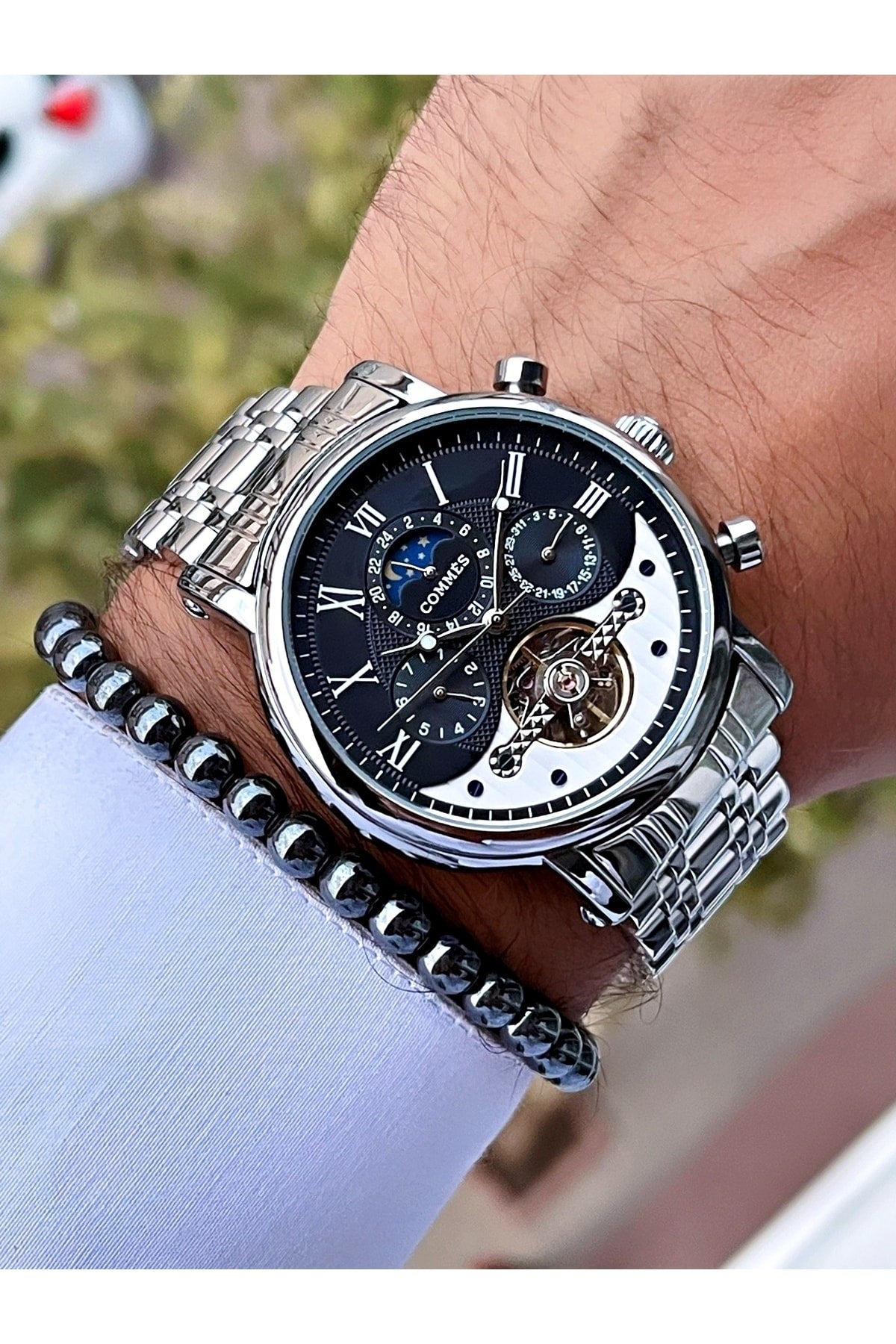 Time Automatic Movement Luxury Men'S Wristwatch