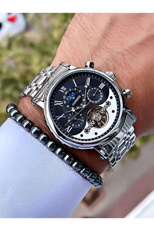 Time Automatic Movement Luxury Men'S Wristwatch