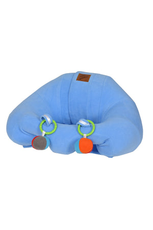 Rattle Blue Baby Sitting Support Cushion Baby Seat