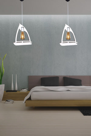 Single Pendant Lamp Sailboat Chandelier Decorative Luxury Retro Lamp