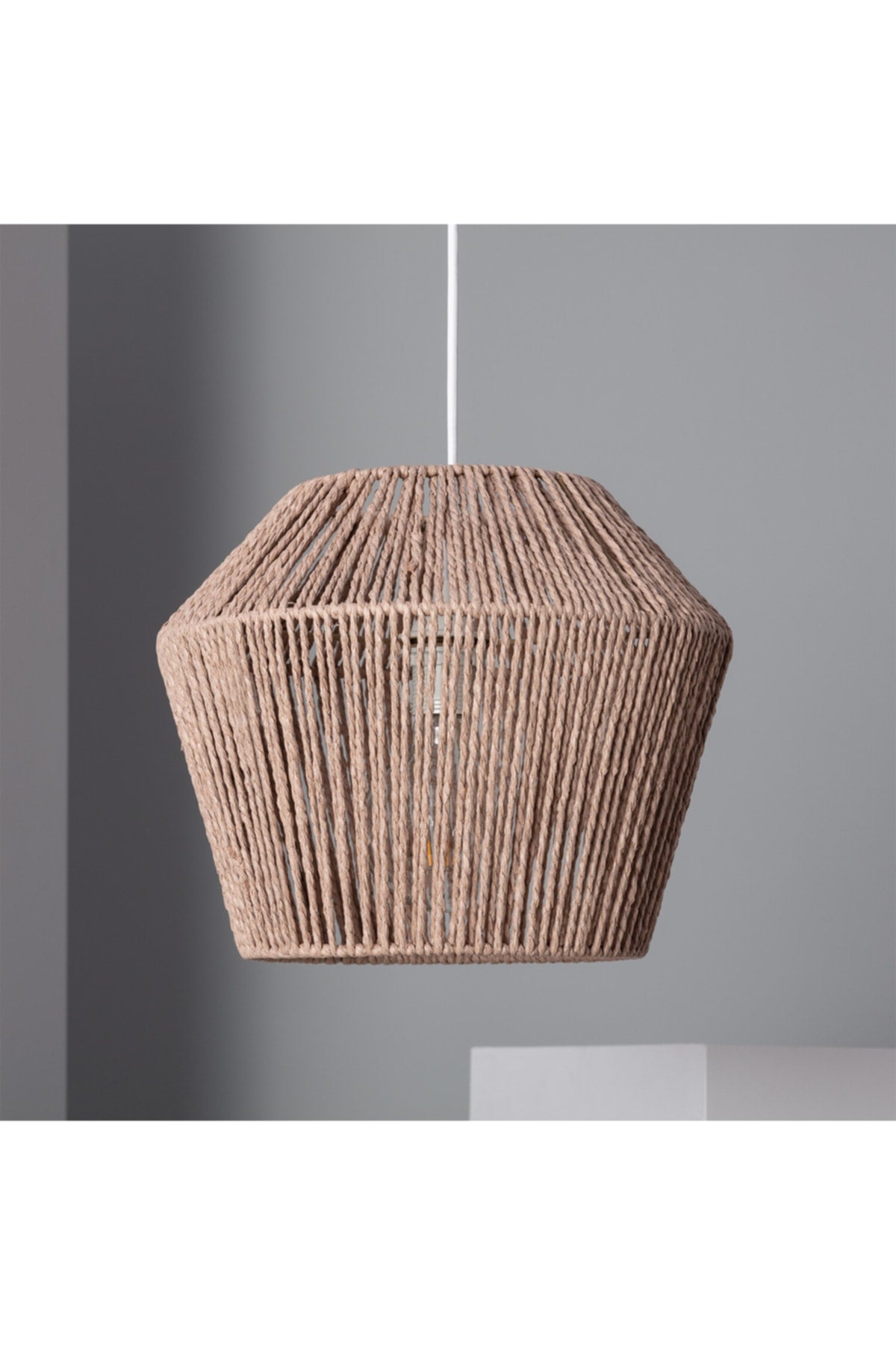 Wicker String Chandelier Rustic