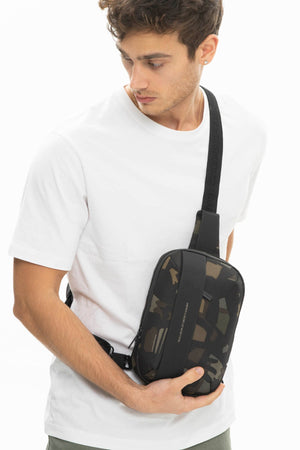 Benetton Men'S Body Bag Camouflage Bnt927
