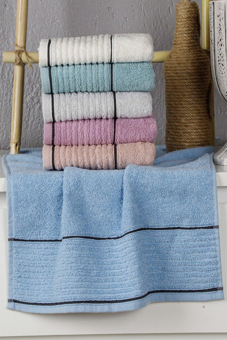 Hand Face Towel 100% Cotton Mother of Pearl 6 Pieces - Swordslife
