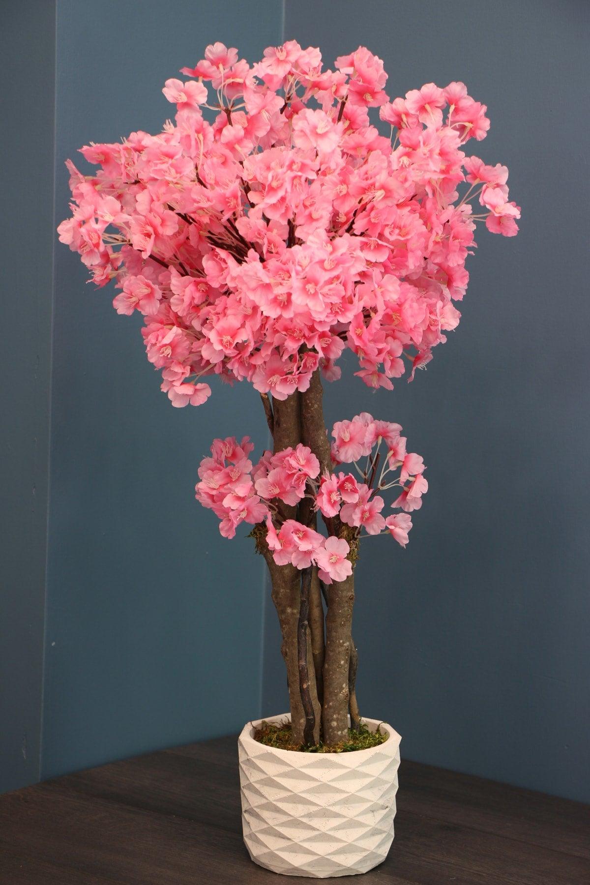 Artificial Small Japanese Sprig Tree 80 Cm Pink - Swordslife