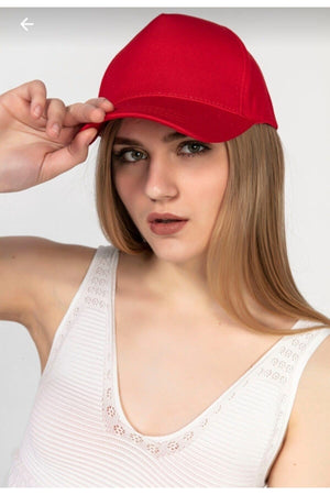 Adjustable Men'S-Women'S Plain Sports Hat With Velcro Back