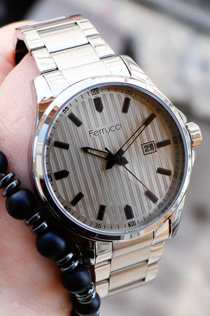 Men'S Calendar Steel Wristwatch 178045