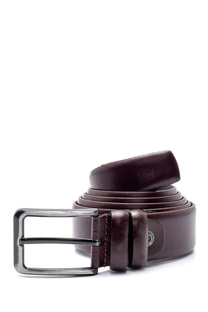 Men'S Claret Red Belt 100