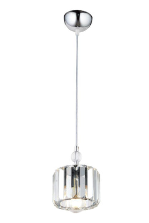 Dolunay Single Y-10 Chrome Stone Plumbing Chandelier