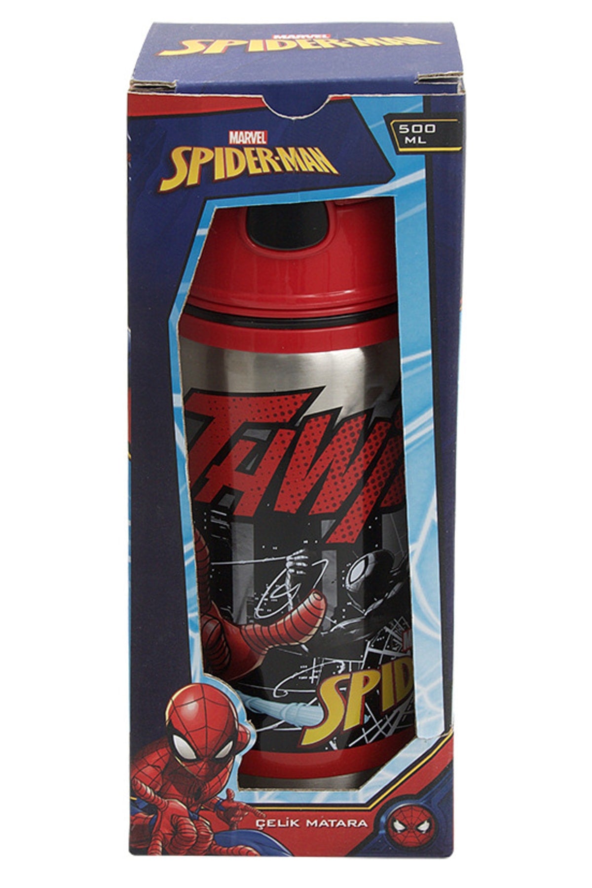 Spiderman Steel Flask Salto 500Ml Thwip