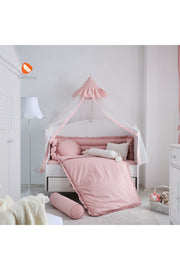 Elegance Pink Katkat Crib Bedding Set