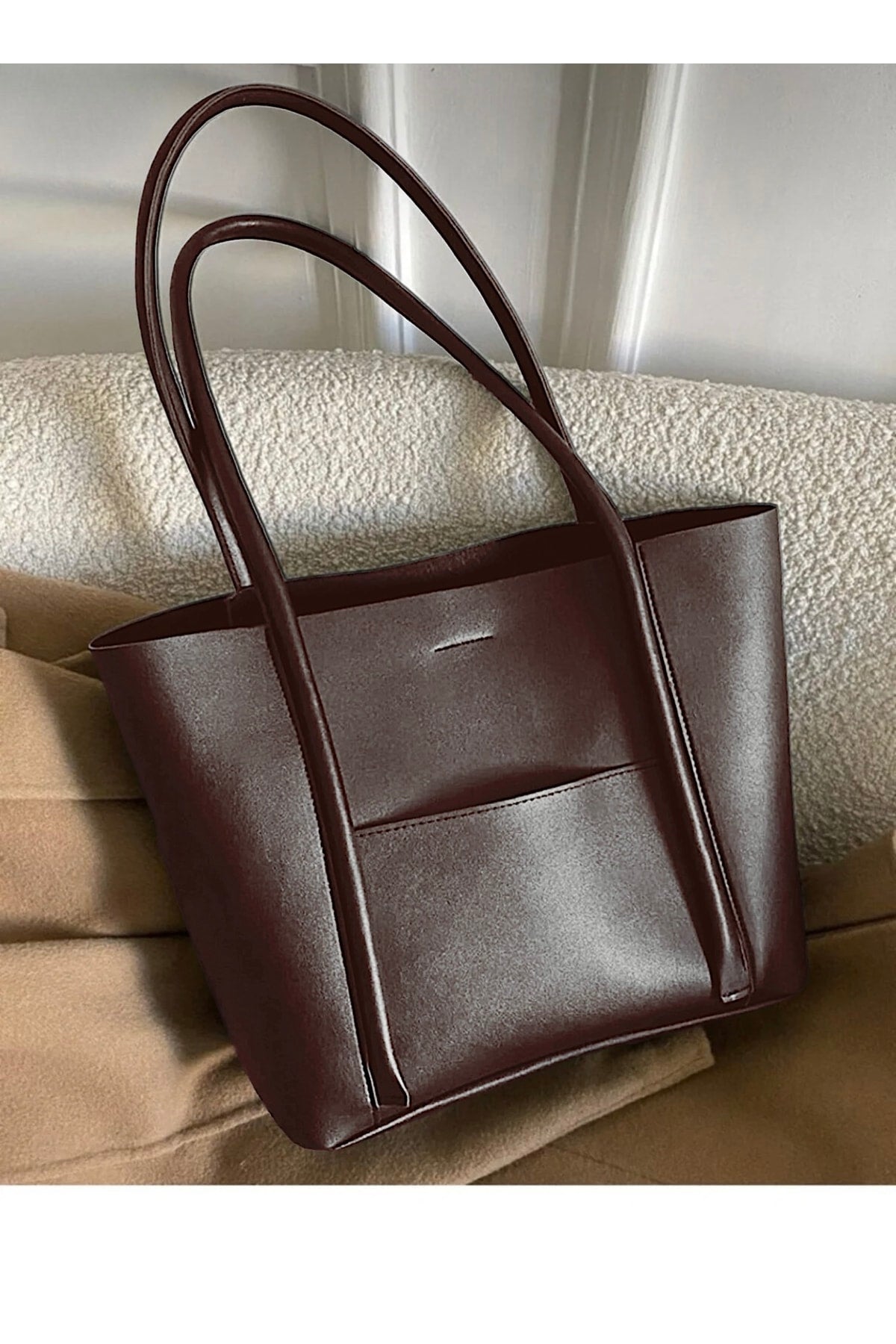 Brown Puppy Shoulder Bag