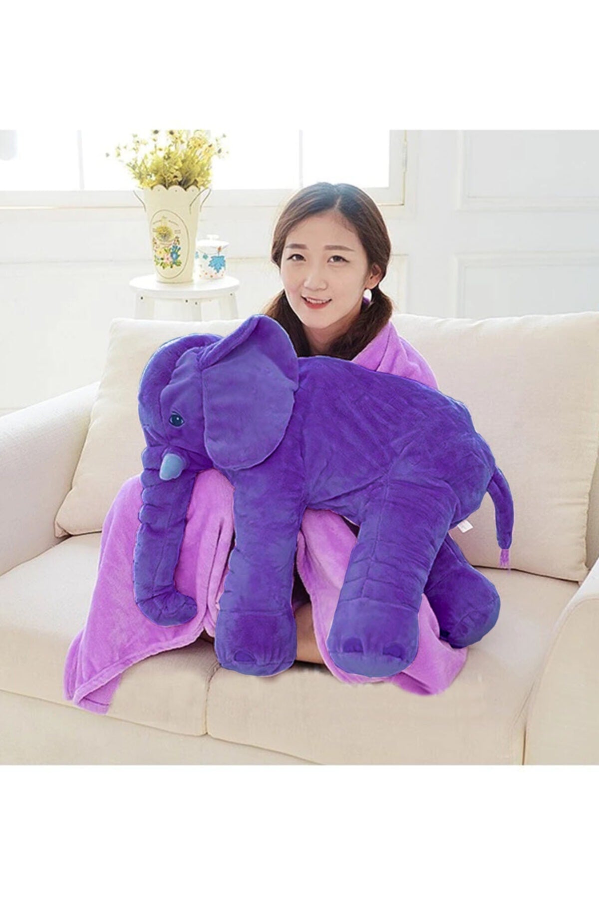 Soft Sleeping Companion Elephant 65 Cm