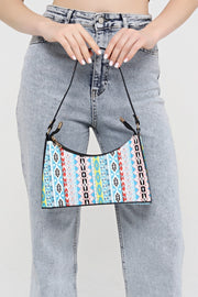 Colorful Rug Patterned Baguette Baguette Hand And Shoulder Bag Gc0090Colourilim