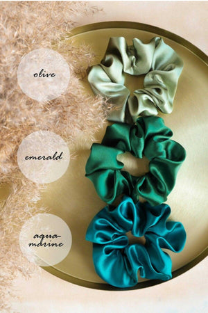 Women's 3 Piece Satin Hair Buckle Set - Swordslife
