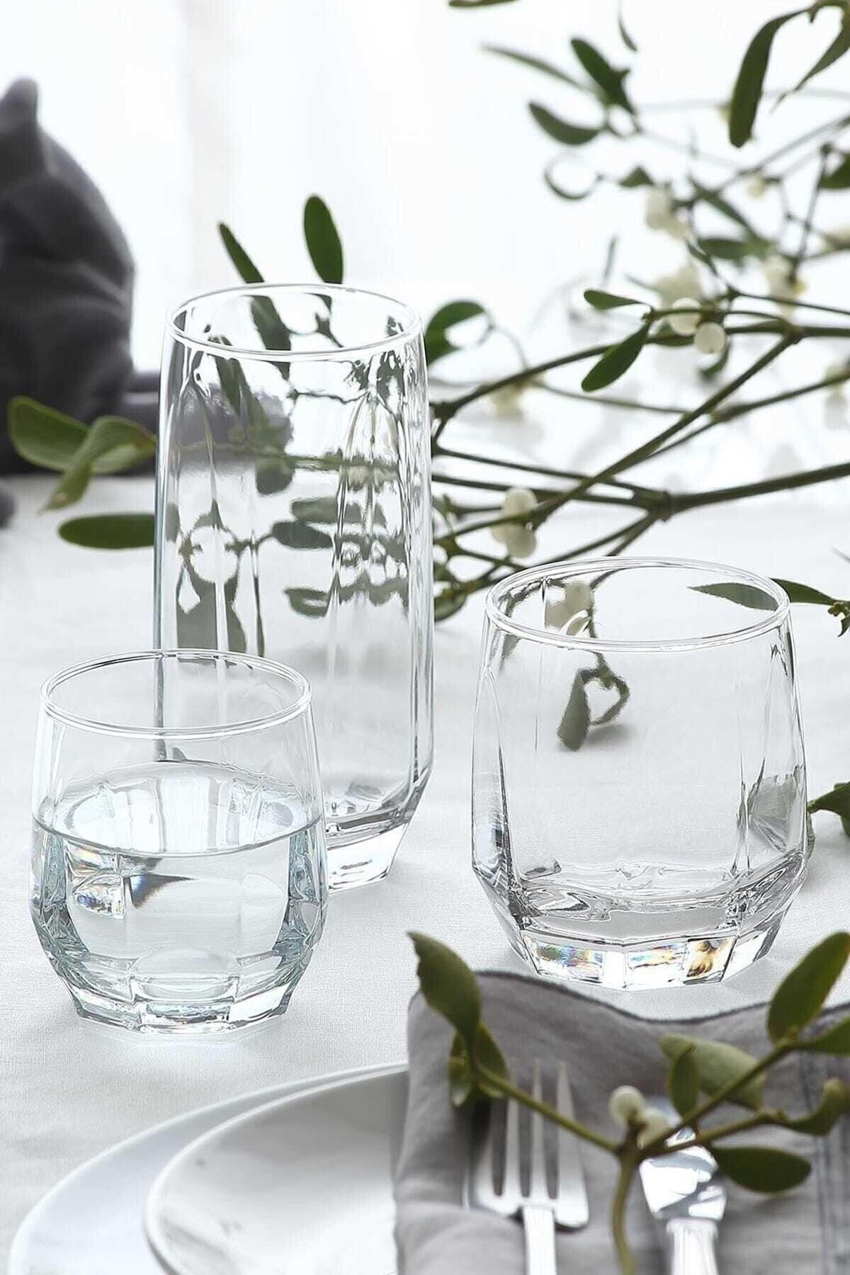 36 Piece Glass Set - Water Glass Set Set Pomegranate 50 Fma05058