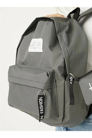 Unisex Gray Season'S Trend Sports Backpack