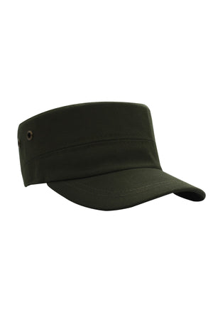 Dark Green Hat Eyelet Castro Hunter Hat Fidel Castro