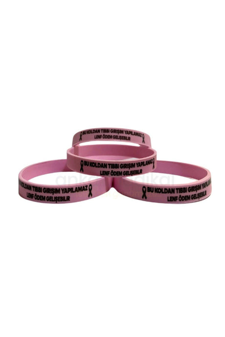 Breast Cancer Awareness Wristband, Lymphedema Wristband, Warning Wristband - Swordslife