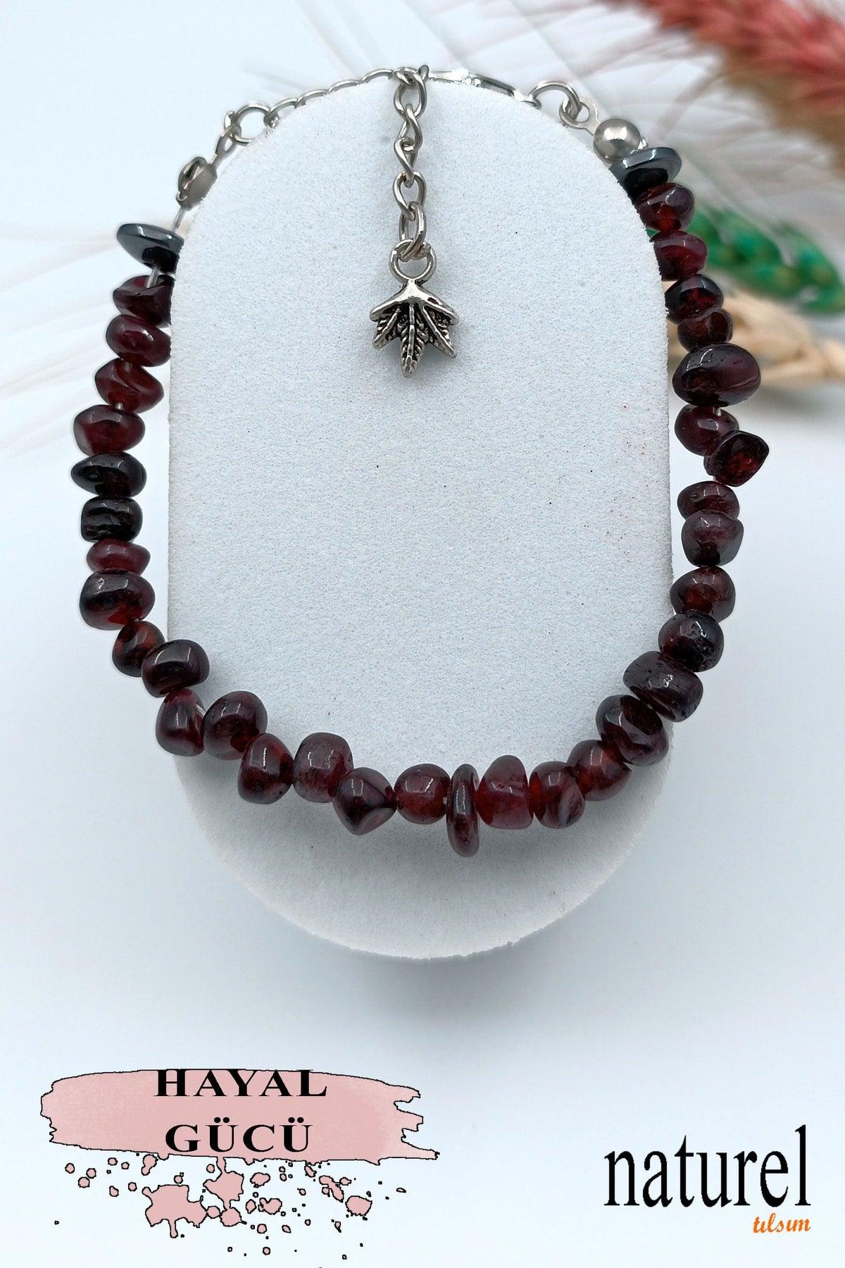 Natural Stone Garnet - Garnet Women's Bracelet - Broken Natural Stone - Gift Bracelet - Swordslife