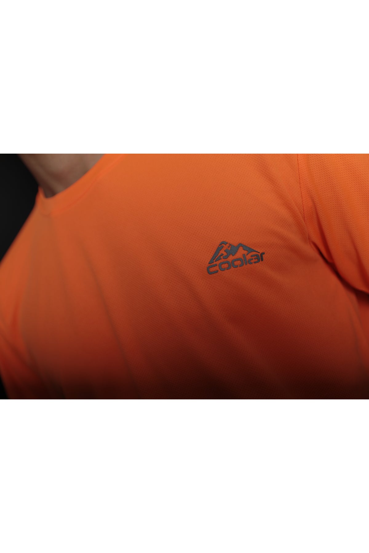 Neon Bright Orange Sweat Absorbent Outdoor Performance Sports T-Shirt