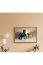 Horse Canvas Painting Horse Painting Horse Painting Horse Painting Canvas Black White Mdf - Swordslife
