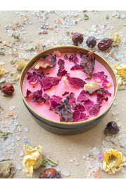 100% Soy Love Box Scented Rose And Hibiscus Gift Decorative Candle - Swordslife
