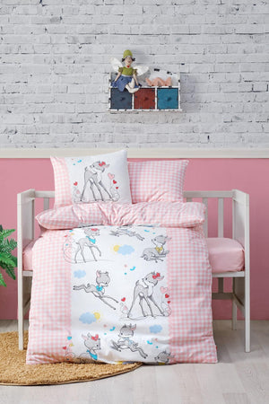Baby Duvet Cover Set Bambi Pink