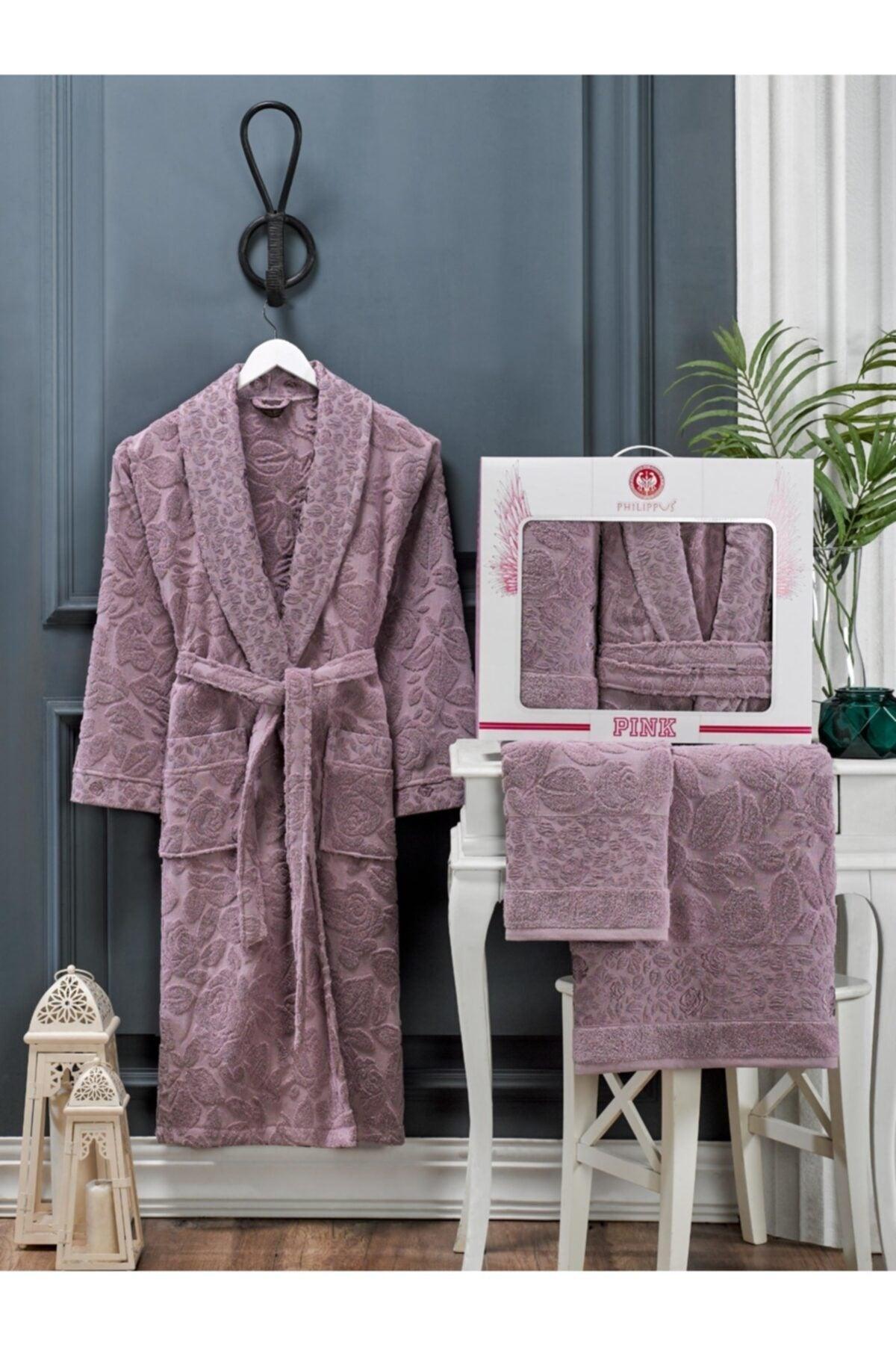 Women's Plum Bathrobe Set - Swordslife