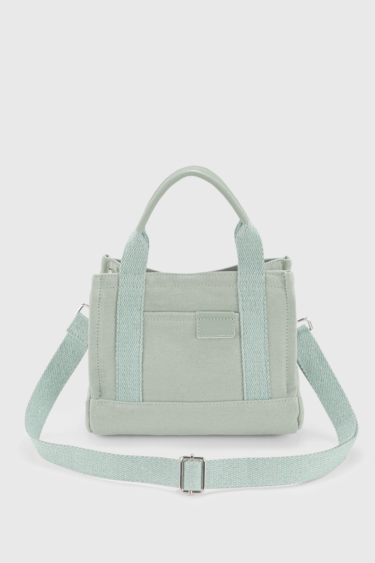Women'S Aqua Green Canvas Tote Bag 232