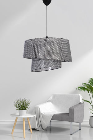 Cıntre Pendant Lamp Chandelier Black