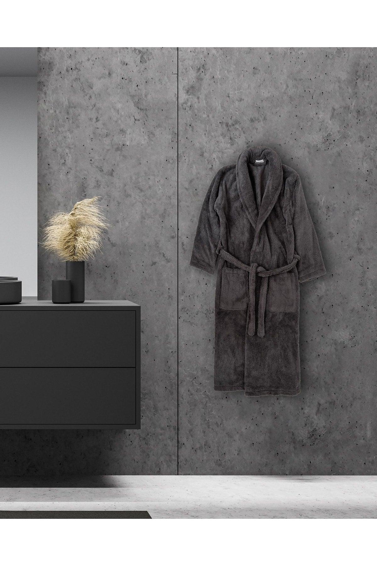 Welsoft Salyaka Unisex Anthracite Bathrobe & dressing gown - Swordslife