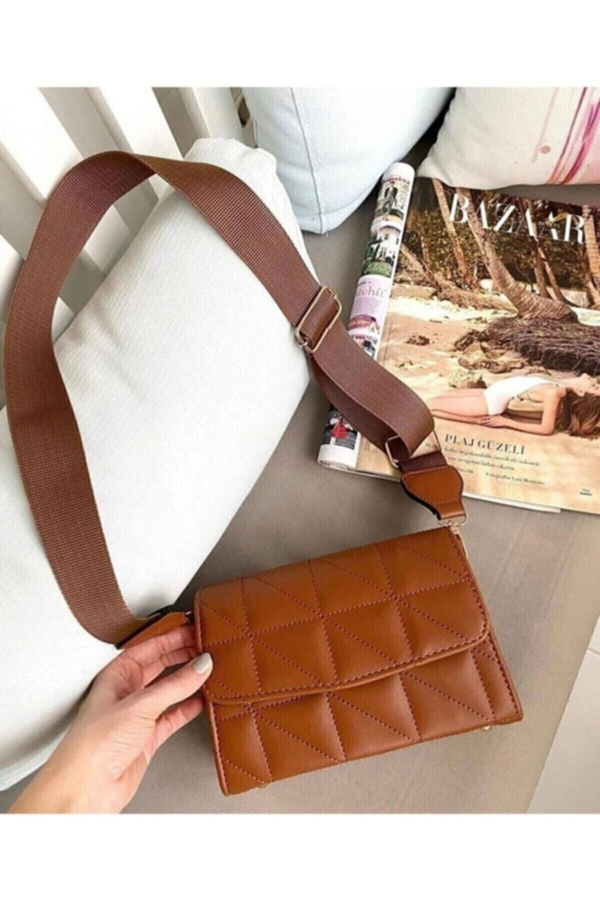 Bagbest Taba Column Strap Quilted Women'S Shoulder Bag