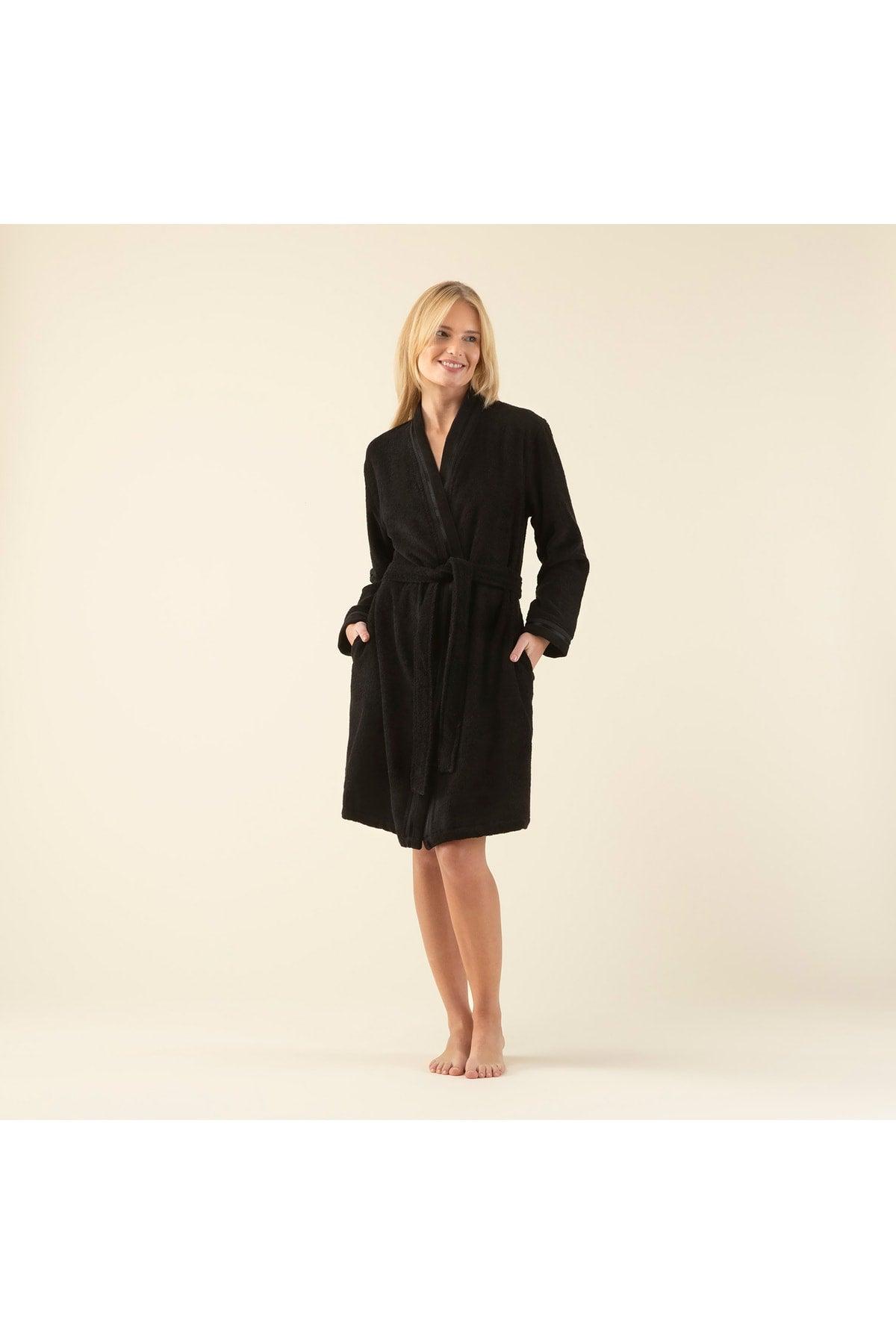 Chic Women's Bathrobe Black - Swordslife