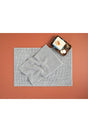 Paige Polyester Pasta Bath Mat Set 60x90 40x60 Cm Gray - Swordslife