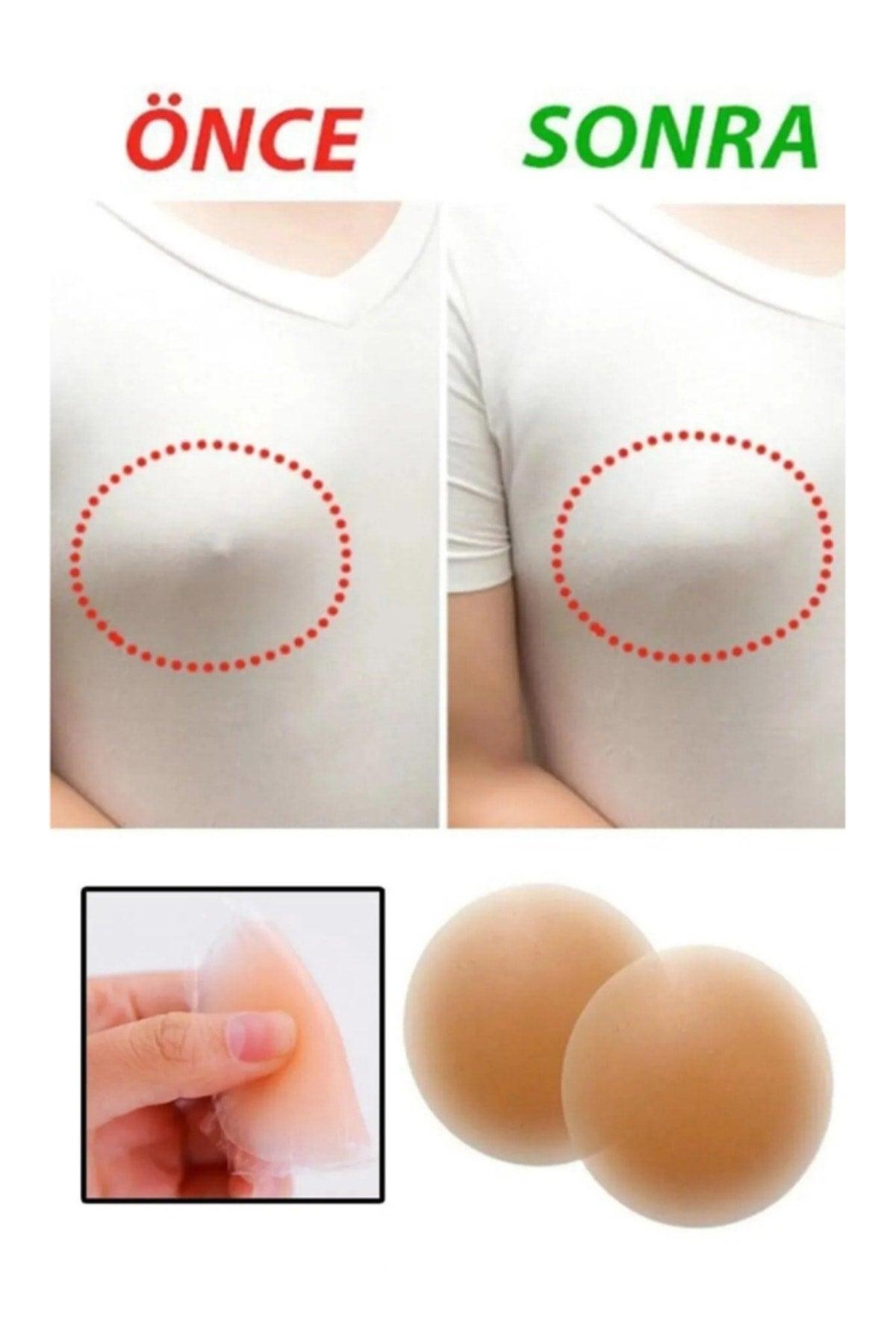 Nude Nipple Concealer Mini Silicone 1 Pair Adhesive Pad - Swordslife