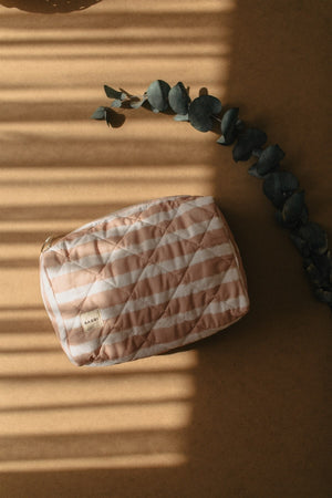 Atelier Babbi Mommy Baby Bag- 100% Organic Cotton- Powder