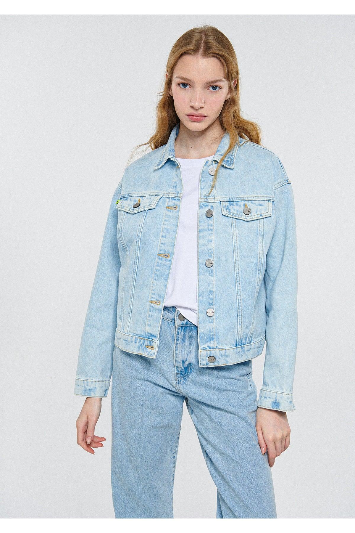 Vella Bleached Mv91 Street Jean Jacket Crop / Short Cut 1110116-83762 - Swordslife