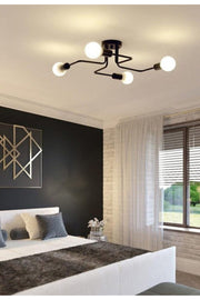 Scorpion Octopus Arm Black Color Living Room - Kitchen - Bedroom 4-Piece Chandelier