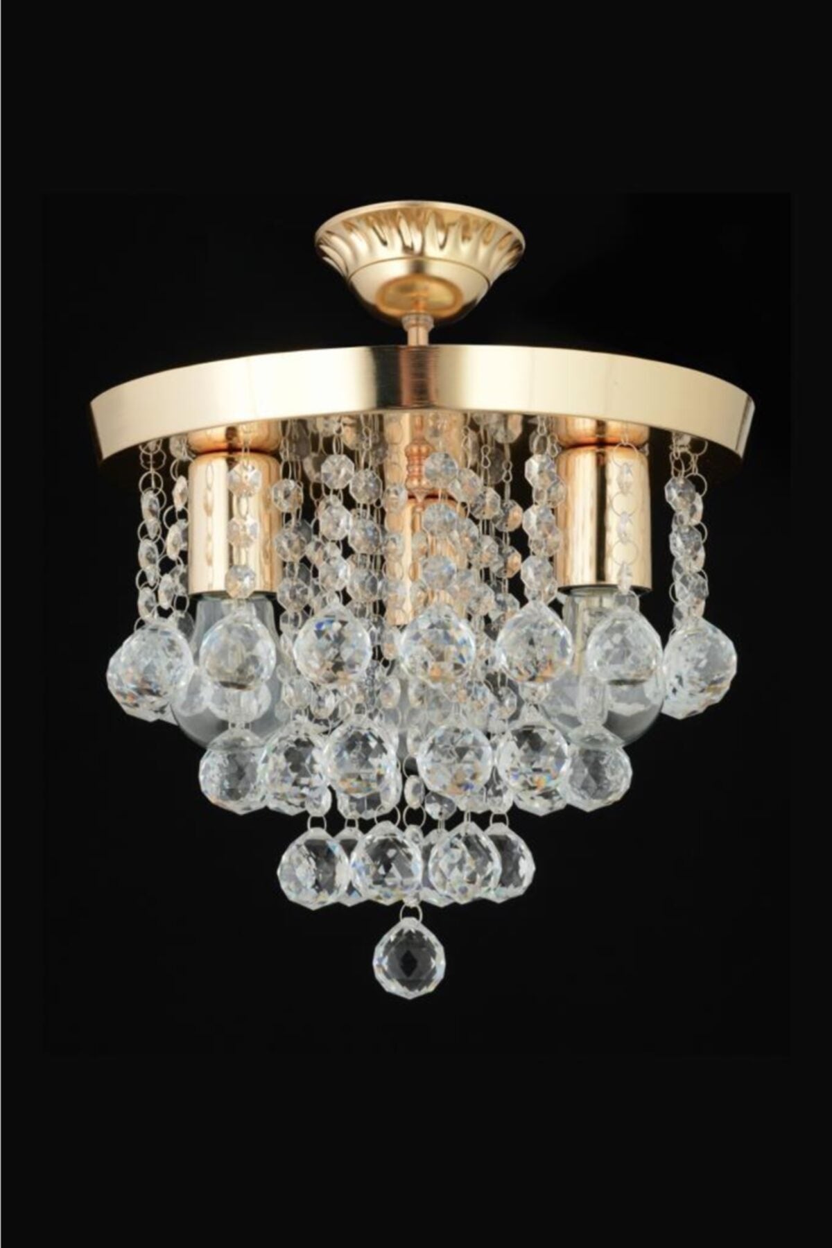 Biga 3-Piece Gold Pendant Lamp Chandelier