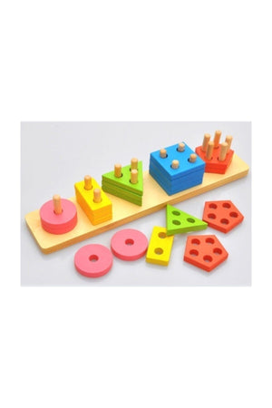 Wooden 5 Piece Geometry Pass