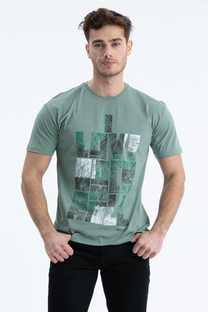 Men'S T-Shirt Regular Fit S-4095 Mint