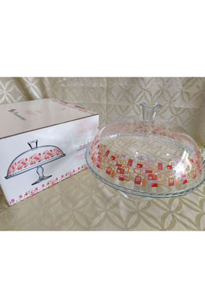 Filigree Cake Dome With Foot Pattern