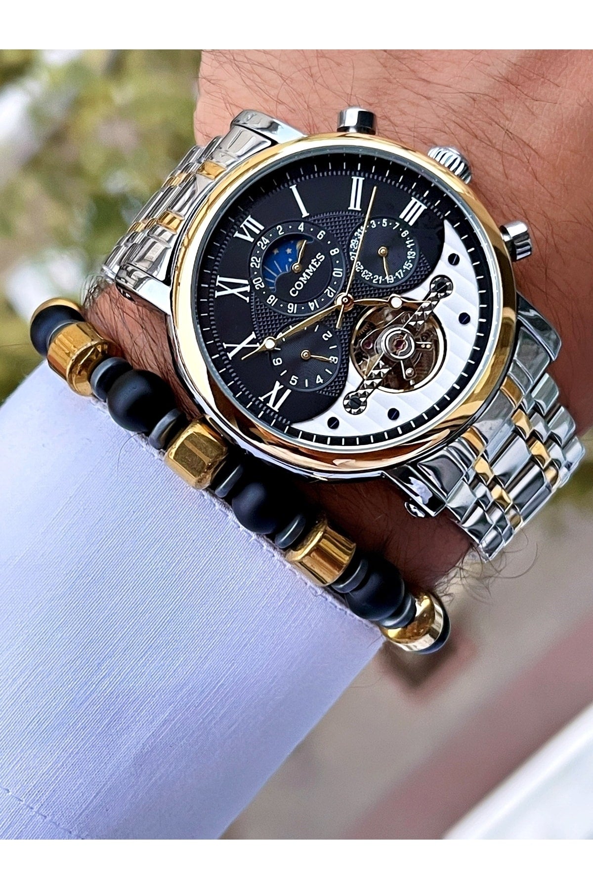 Time Automatic Movement Luxury Men'S Wristwatch