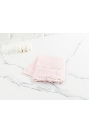 Jeanne Crocheted Hand Towel - Powder - Swordslife